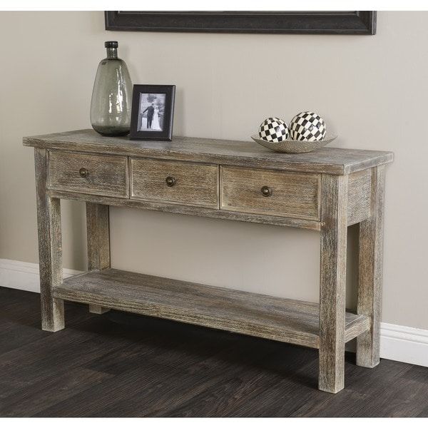 Rockie Rustic Wood Console Tablekosas Home – Free Pertaining To Rustic Oak And Black Console Tables (View 9 of 20)