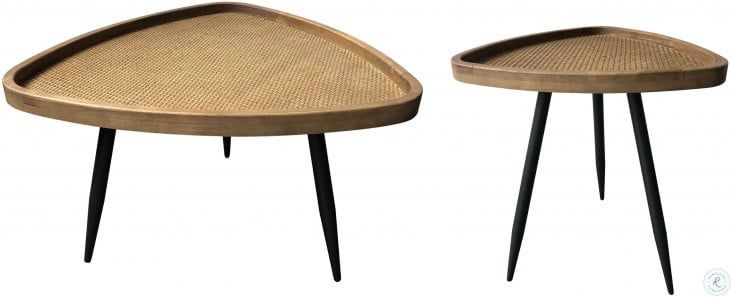 Rollo Rattan Natural And Black Console Table From Moes Throughout Natural Woven Banana Console Tables (View 3 of 20)