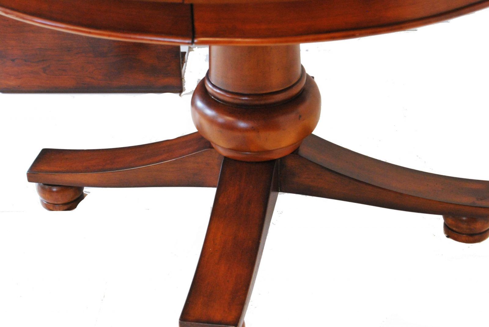 Round Dining Table With Leaf Extension | Mary Kay's Furniture With Regard To Leaf Round Console Tables (Photo 9 of 20)