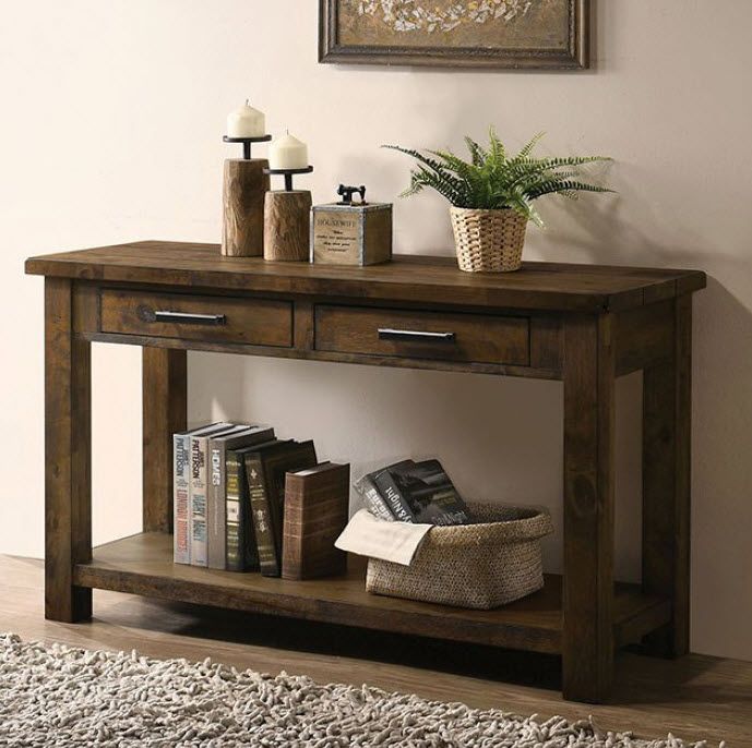 Rustic Antique Oak Sofa Table Throughout Vintage Gray Oak Console Tables (View 20 of 20)