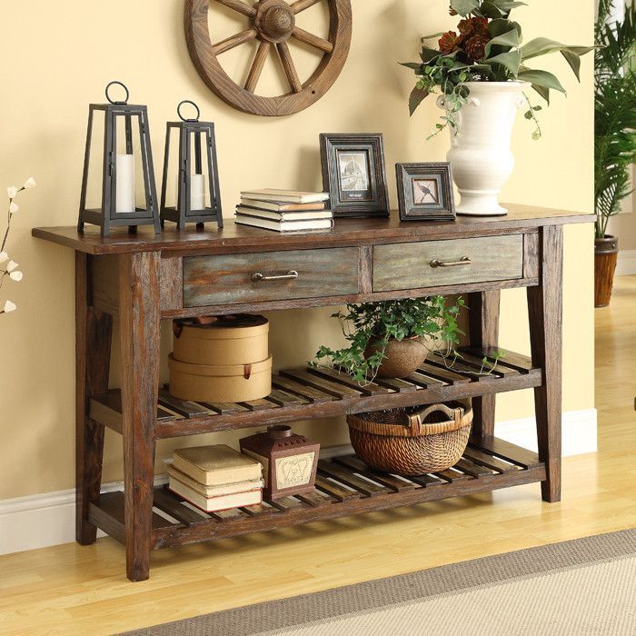 Rustic Console Table – Perfect For My Entry Way – Home Intended For Rustic Oak And Black Console Tables (Photo 18 of 20)