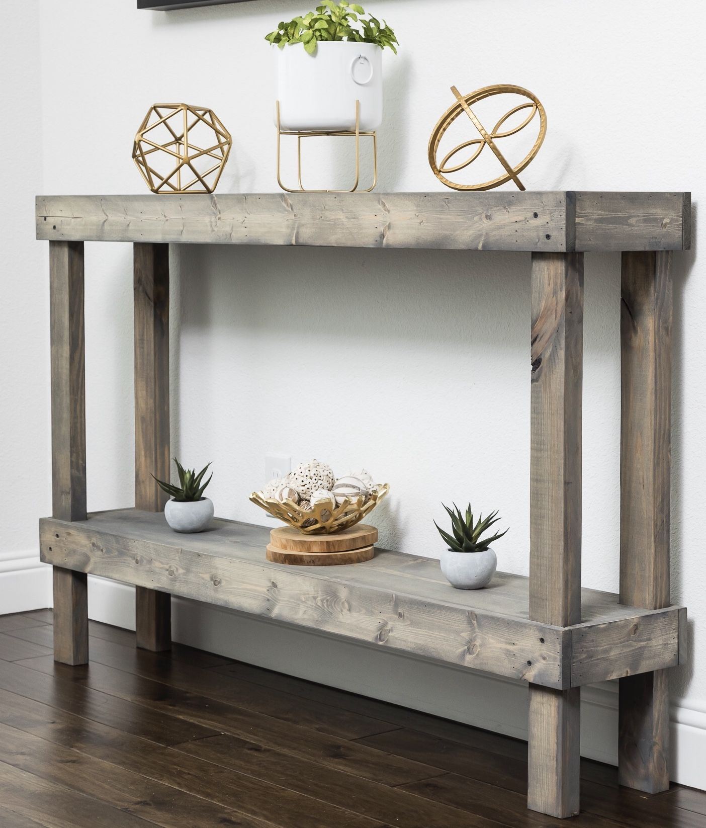 Rustic Luxe Large Wooden Sofa Tabledel Hutson Designs For Rustic Espresso Wood Console Tables (Photo 10 of 20)