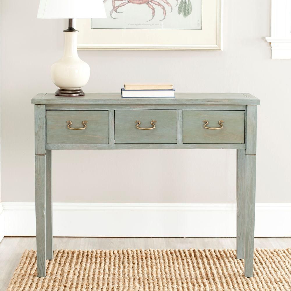 Safavieh Cindy French Grey Storage Console Table Amh6568a Pertaining To Gray Driftwood Storage Console Tables (Photo 6 of 20)