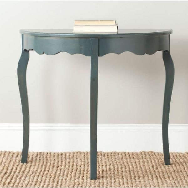 Safavieh Winifred 45 In. Gray Standard Rectangle Wood Throughout Gray Driftwood Storage Console Tables (Photo 11 of 20)