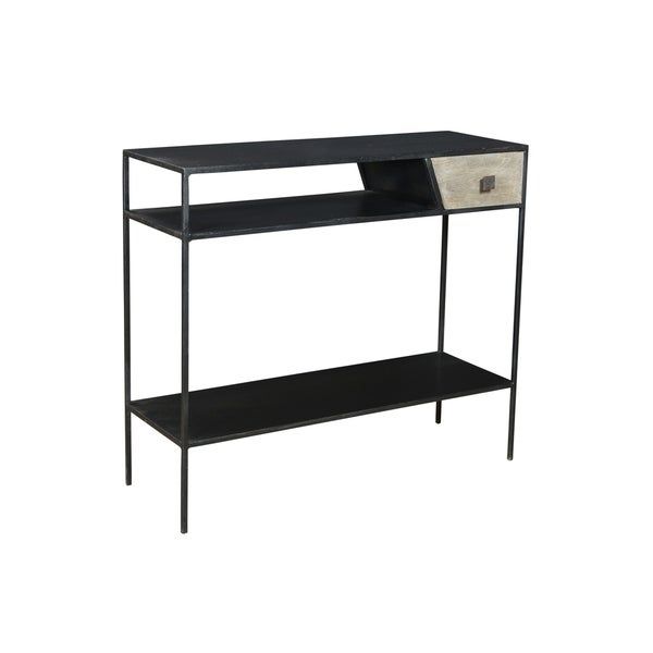 Shop Aurelle Home Black Iron Console Table – Free Shipping Pertaining To Black Metal Console Tables (Photo 13 of 20)