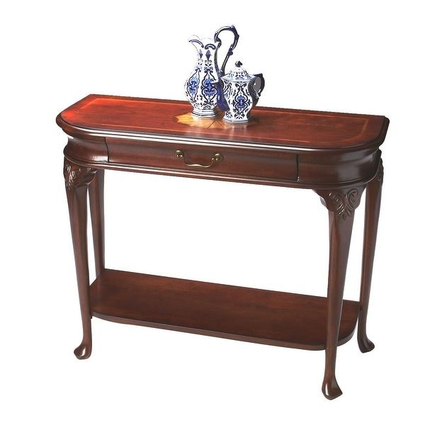 Shop Traditional Wooden Rectangular Console Table In With Regard To Heartwood Cherry Wood Console Tables (Photo 7 of 20)
