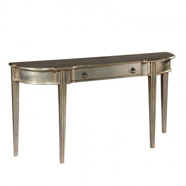 Silver Leaf Console Table Hekman | Furniture Cart With Silver Leaf Rectangle Console Tables (Photo 16 of 20)