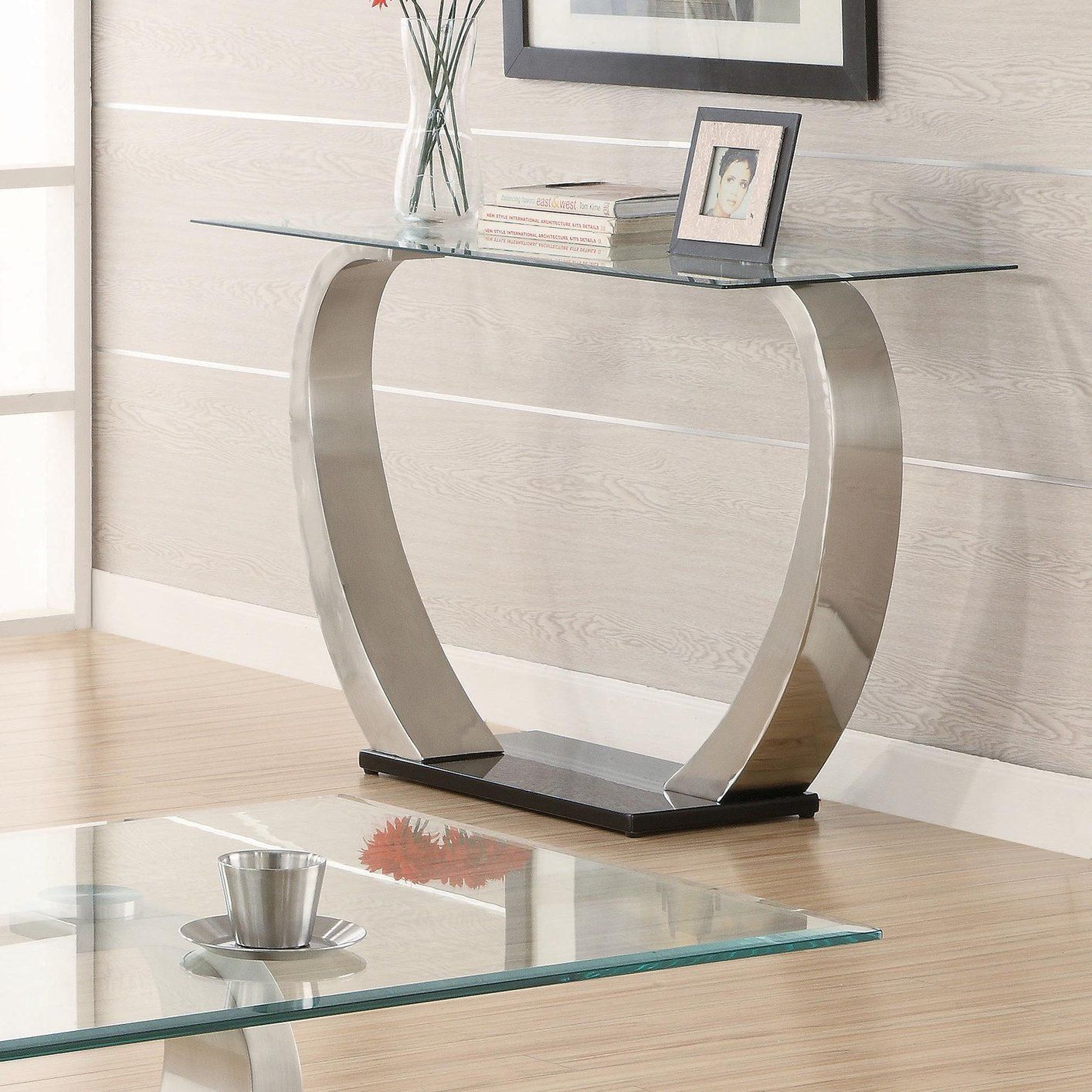 Silver Metal Sofa Table – Steal A Sofa Furniture Outlet With Metallic Silver Console Tables (Photo 16 of 20)