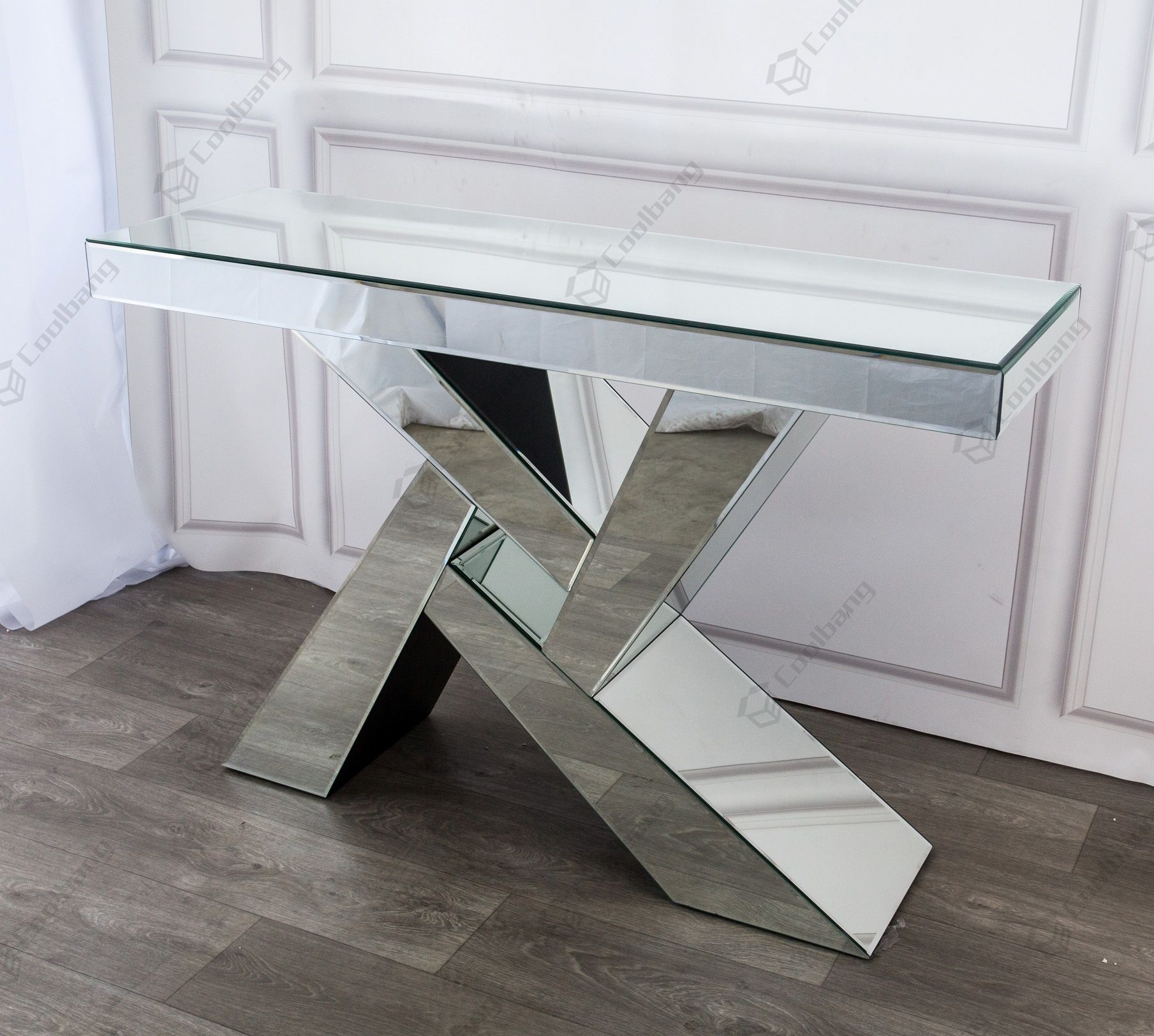 Silver Mirrored Console Table,console Table For Silver Mirror And Chrome Console Tables (View 19 of 20)