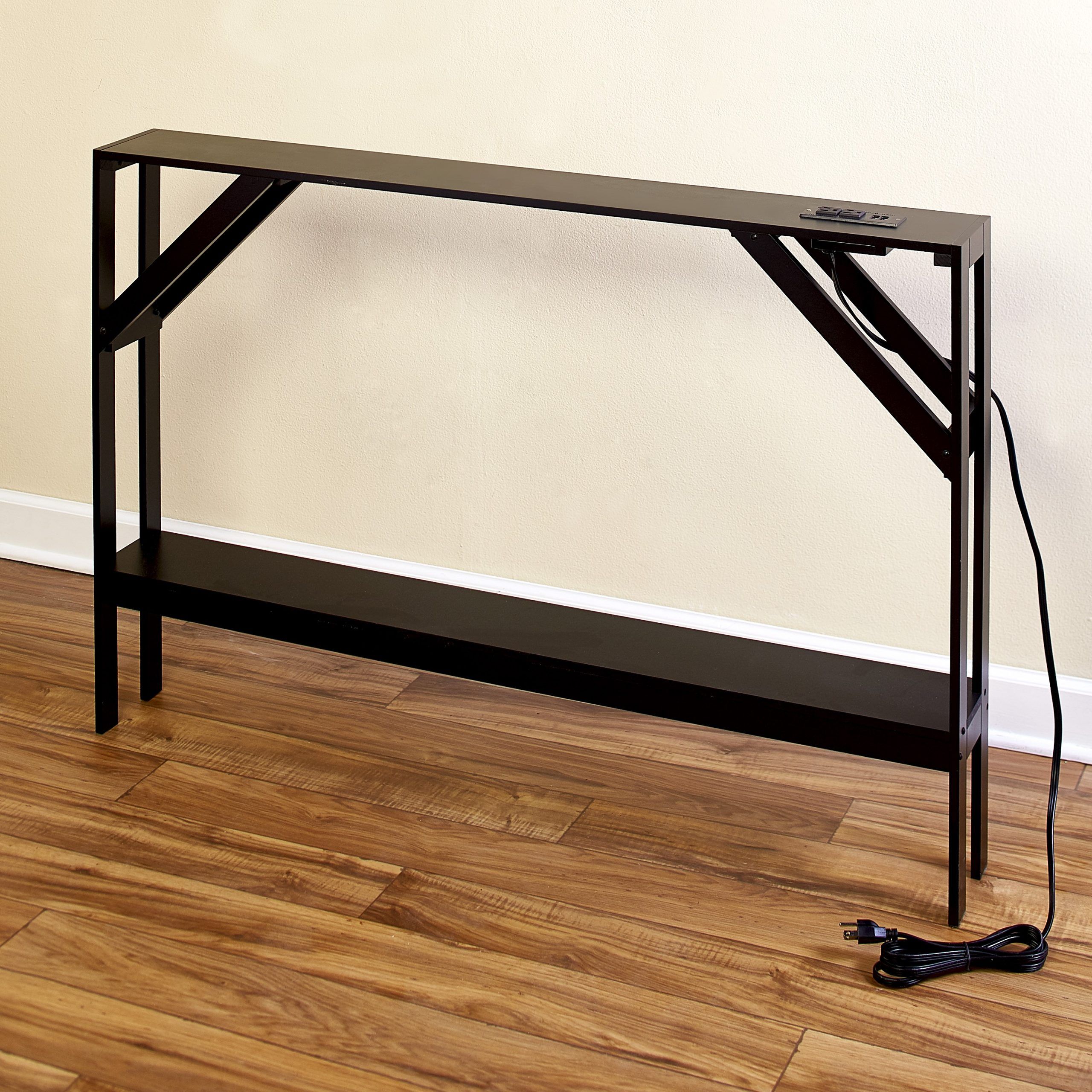 Skinny Sofa Table With Outlet – Modern Accent Table With Inside 2 Piece Modern Nesting Console Tables (View 15 of 20)