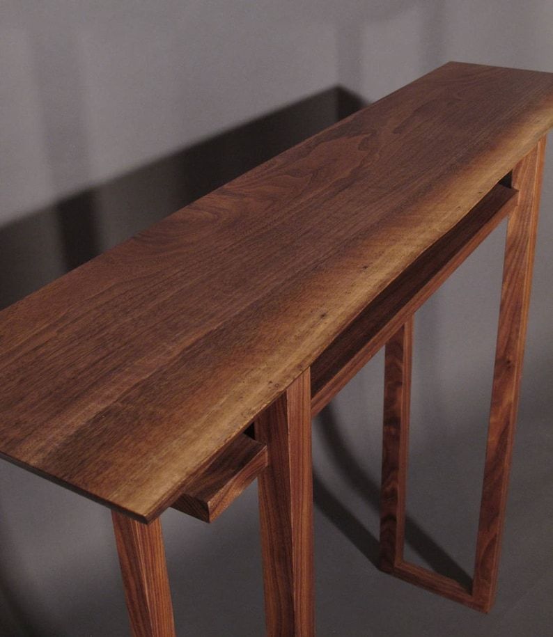 Small Bar Table: Tall Console Table Narrow Wood Table For Intended For 1 Shelf Square Console Tables (View 19 of 20)