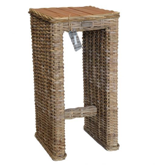 Small Rattan Console Table With Mango Wood Top Natural Pertaining To Natural Mango Wood Console Tables (View 17 of 20)