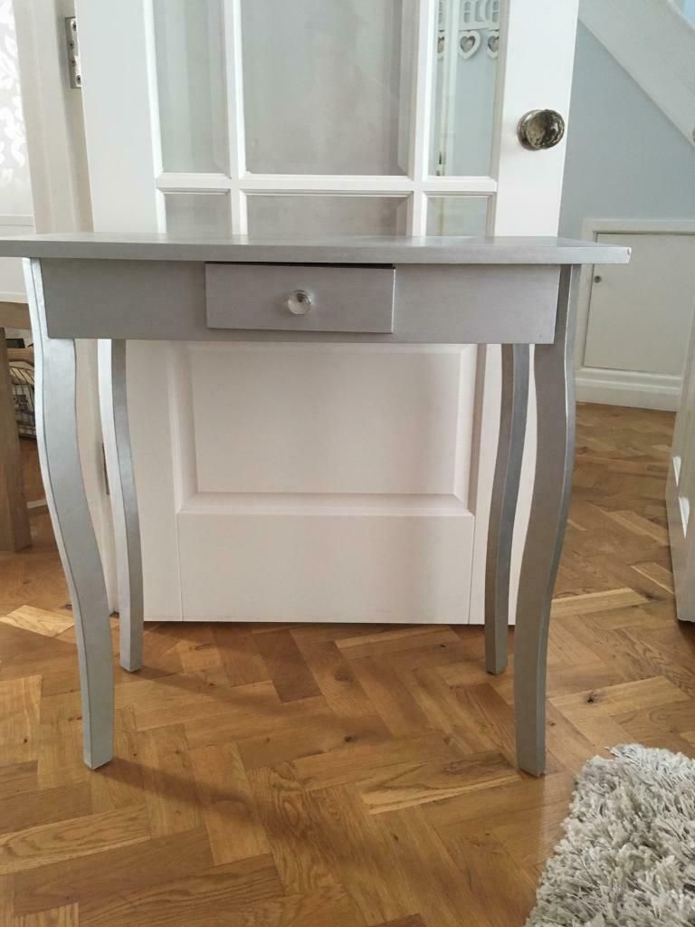 Small Silver Console Table | In Rumney, Cardiff | Gumtree Pertaining To Silver Console Tables (Photo 16 of 20)
