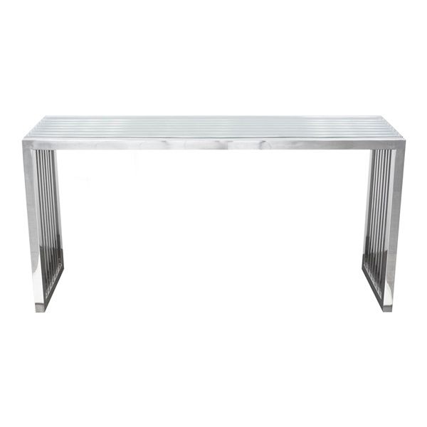 Soho Rectangular Stainless Steel Console Table Within Stainless Steel Console Tables (Photo 15 of 20)