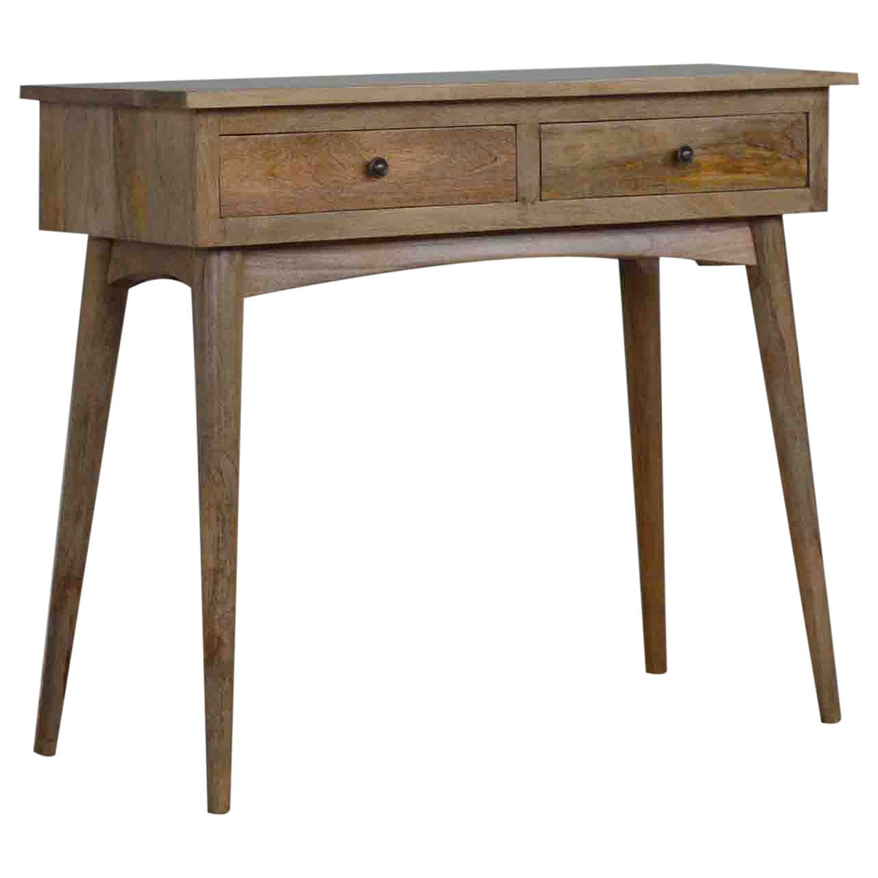 Solid Wood 2 Drawer Console Table | Scottish Antique Regarding 2 Drawer Console Tables (Photo 11 of 20)