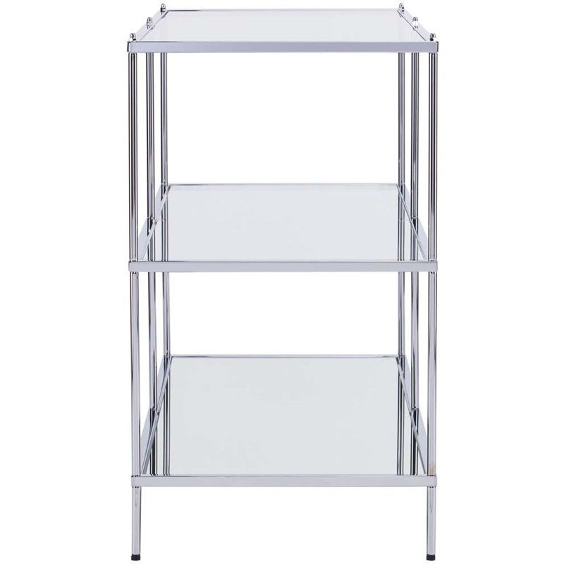 Southern Enterprises Knox Glam Mirrored Console Table In Pertaining To Mirrored And Chrome Modern Console Tables (View 19 of 20)