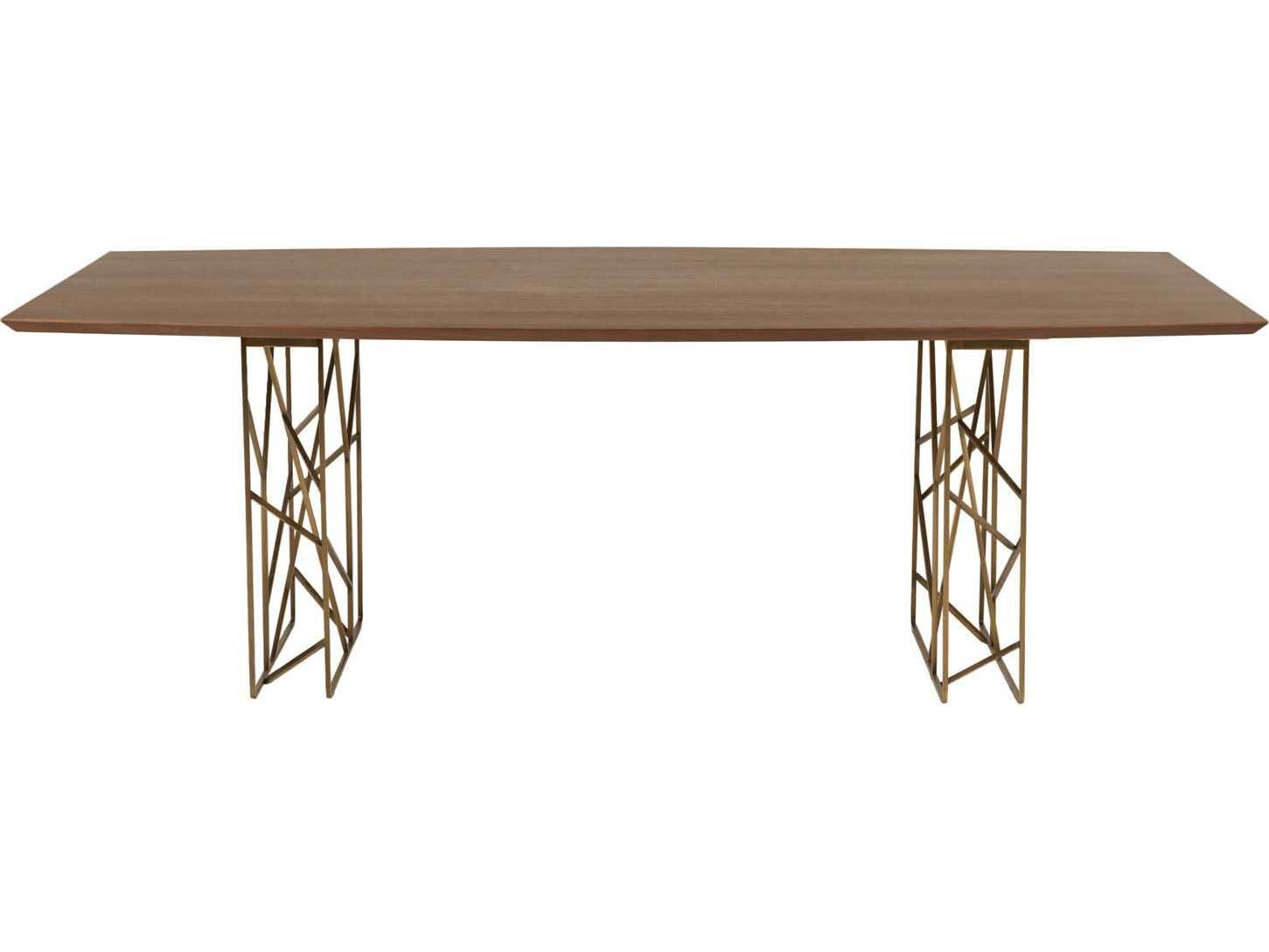Featured Photo of 20 Collection of Walnut and Gold Rectangular Console Tables