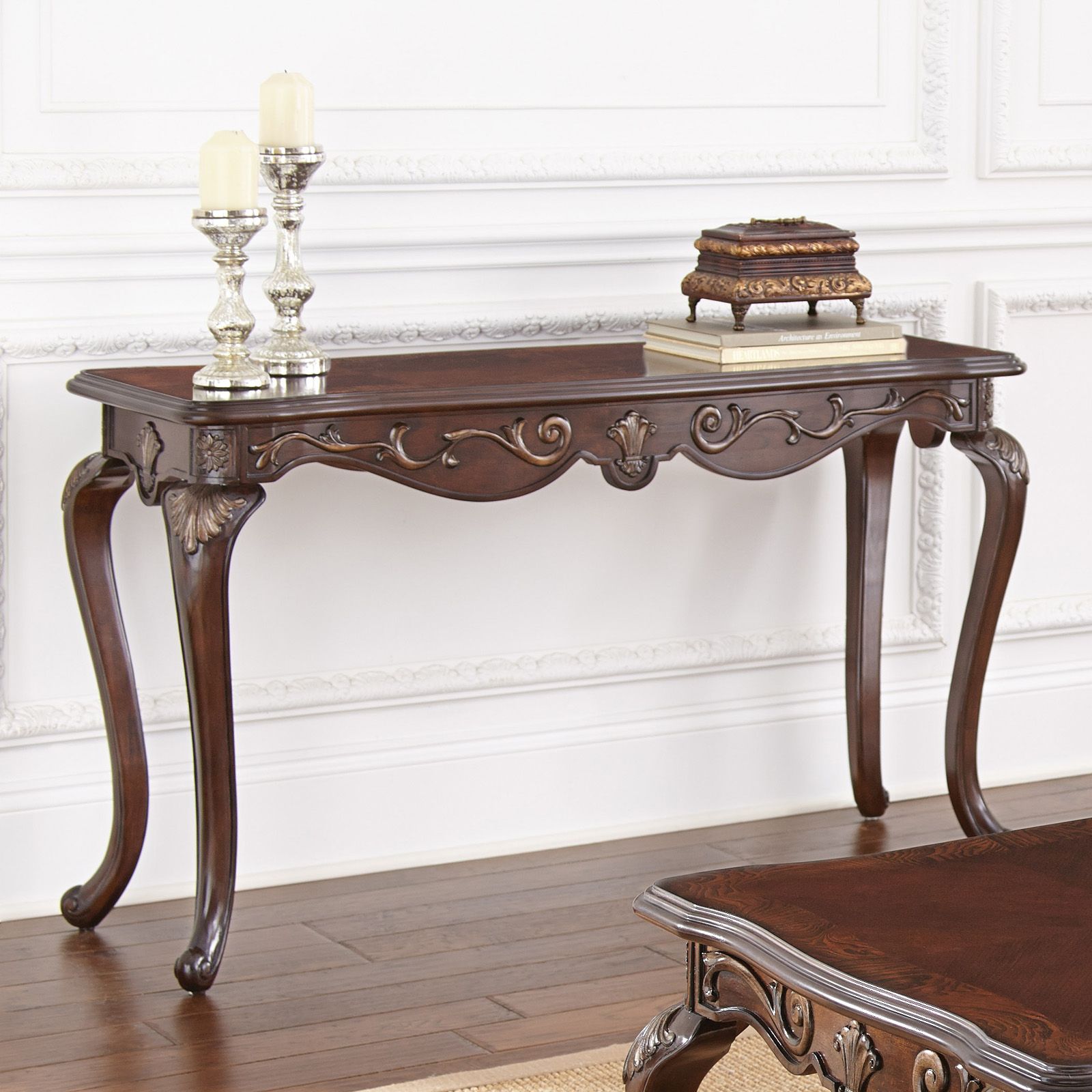 Steve Silver Lisburn Sofa Table – Console Tables At Hayneedle With Regard To Silver Console Tables (Photo 5 of 20)