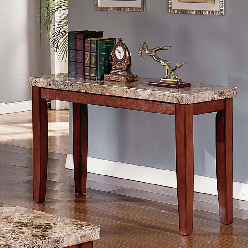 Steve Silver Montibello Marble Top Console Table – Console With Regard To Marble Console Tables (Photo 2 of 20)