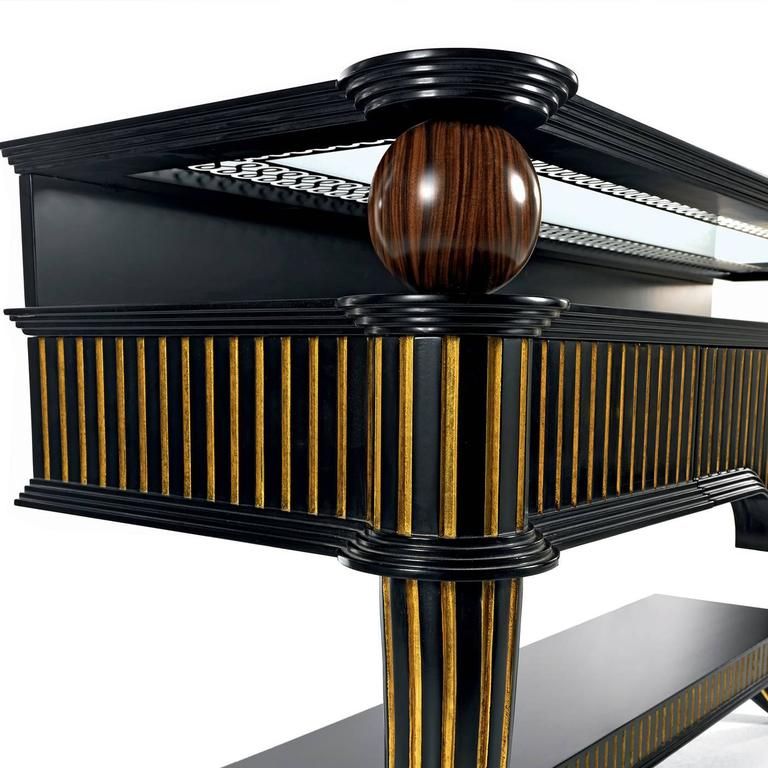 Stunning Black And Gold Console Table For Sale At 1stdibs In Black And Gold Console Tables (View 15 of 20)