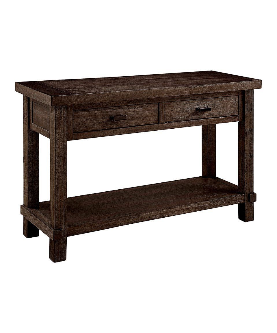 Take A Look At This Dark Walnut Delani Sofa Table Today Pertaining To Dark Walnut Console Tables (Photo 14 of 20)