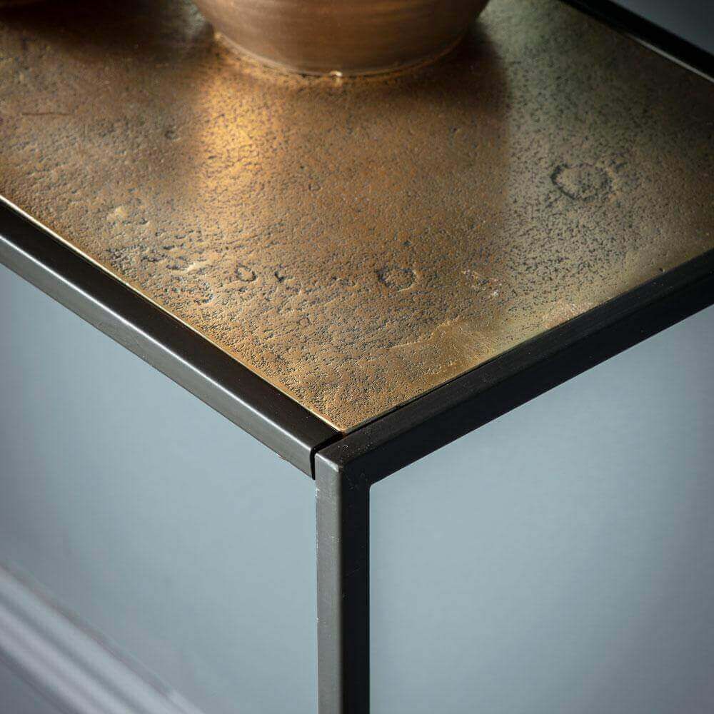 The Metal Frame Console Table Antique Gold Within Antique Blue Gold Console Tables (View 20 of 20)