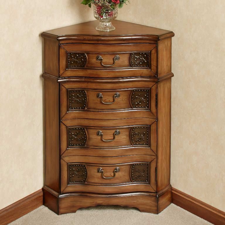 The Superior Of Corner Accent Cabinet | Corner Furniture For Walnut Wood Storage Trunk Console Tables (View 7 of 20)