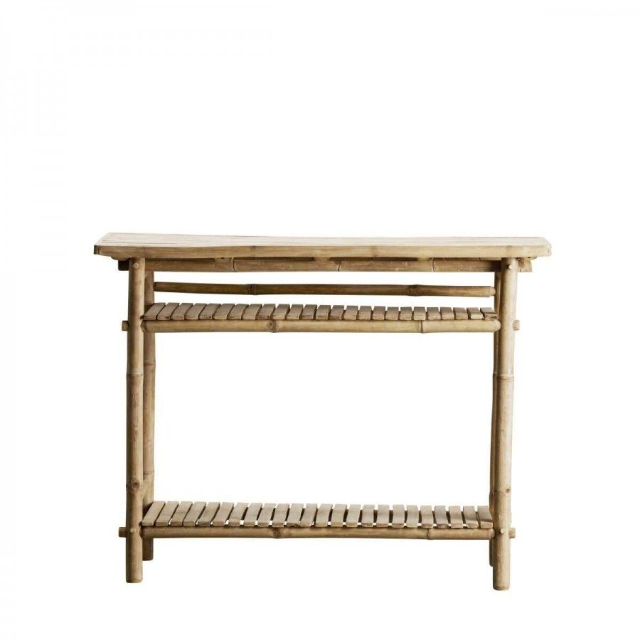 Tinekhome Natural Bamboo Console Table | Accessories For Within Natural Woven Banana Console Tables (Photo 8 of 20)
