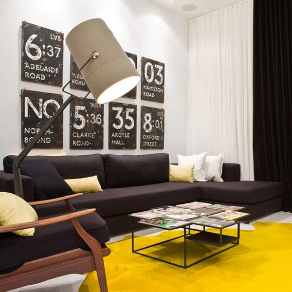 Touchey : Modern Interior Design With A Touch Of Yellow Regarding Yellow And Black Console Tables (View 19 of 20)