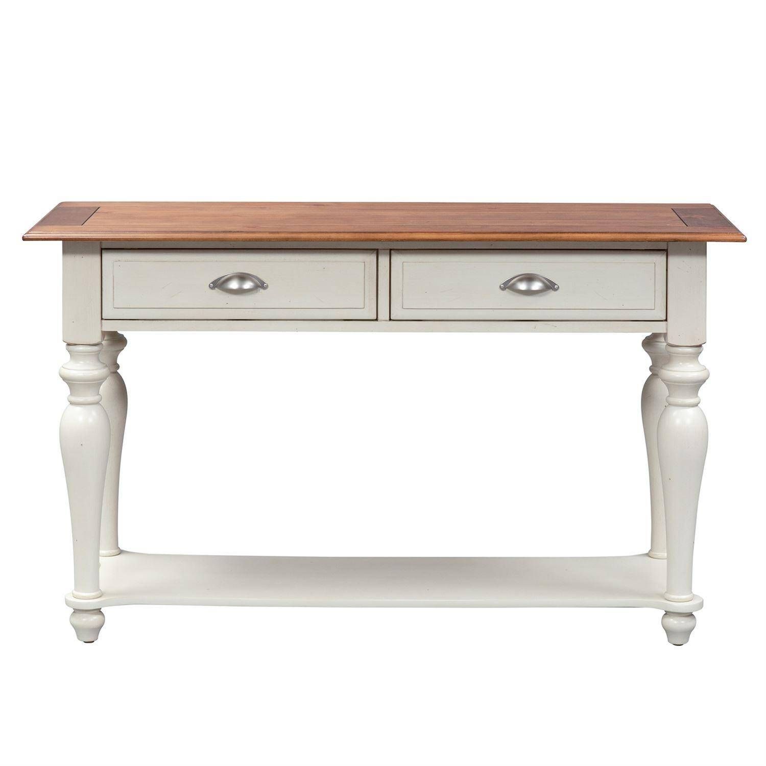 Traditional Brown Wood Console Table Ocean Isle (303 Ot Within Brown Console Tables (View 17 of 20)