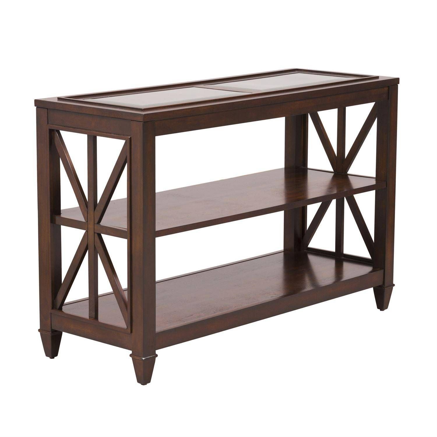 Transitional Brown Wood Console Table Caroline (318 Ot Regarding Brown Wood And Steel Plate Console Tables (View 8 of 20)