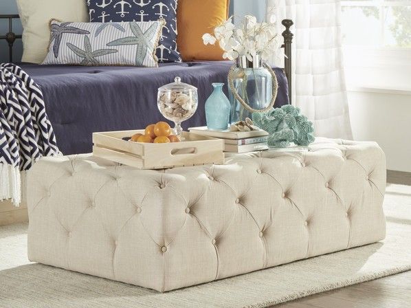 Tufted Ottoman Coffee Table Design Images Photos Pictures In Tufted Ottoman Console Tables (View 18 of 20)