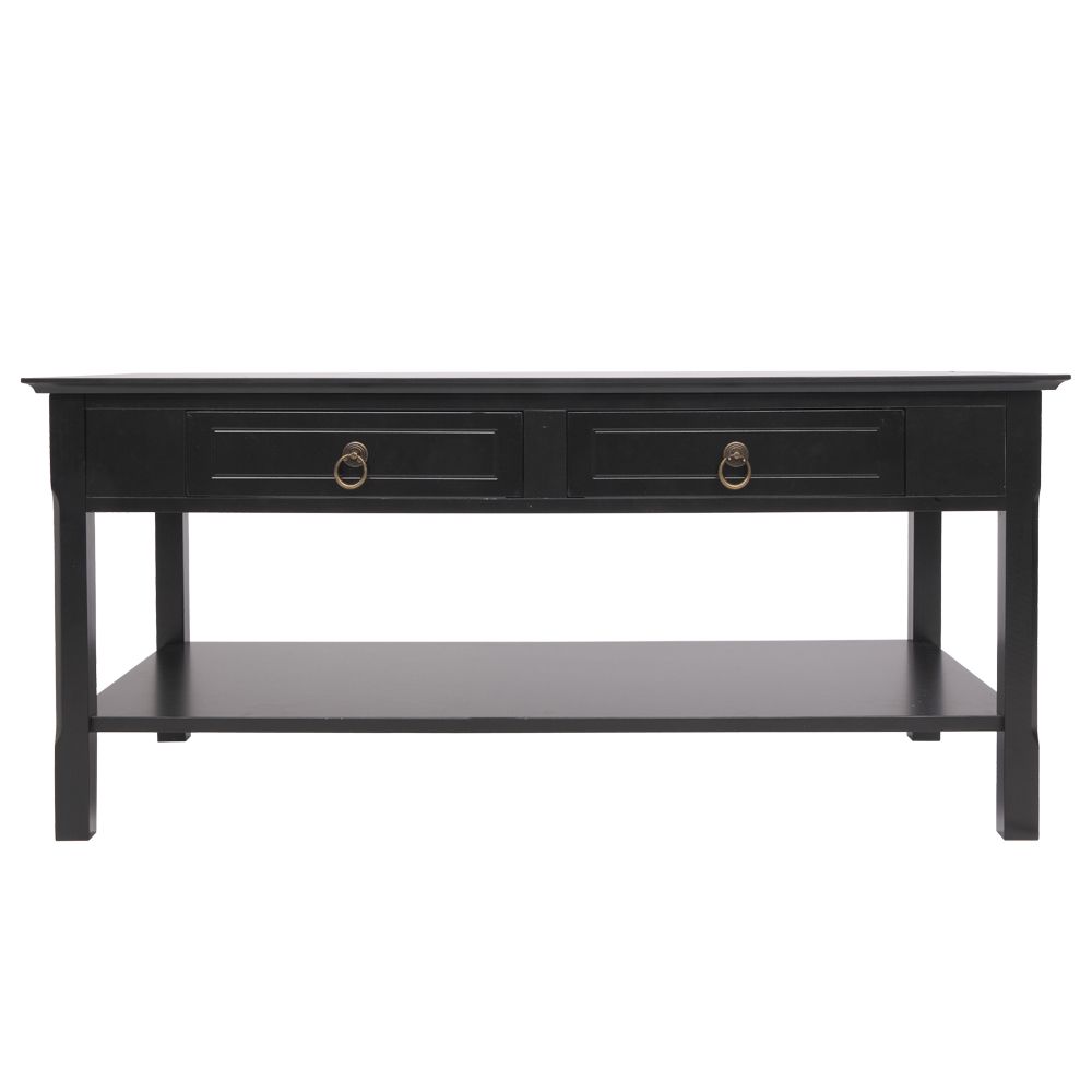 Ubesgoo Coffee Tables For Living Room Tv Stand,console With Espresso Wood Storage Console Tables (Photo 12 of 20)