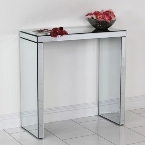 Venetian Compact Mirrored Glass Console Hall Table Pertaining To Mirrored Modern Console Tables (View 13 of 20)