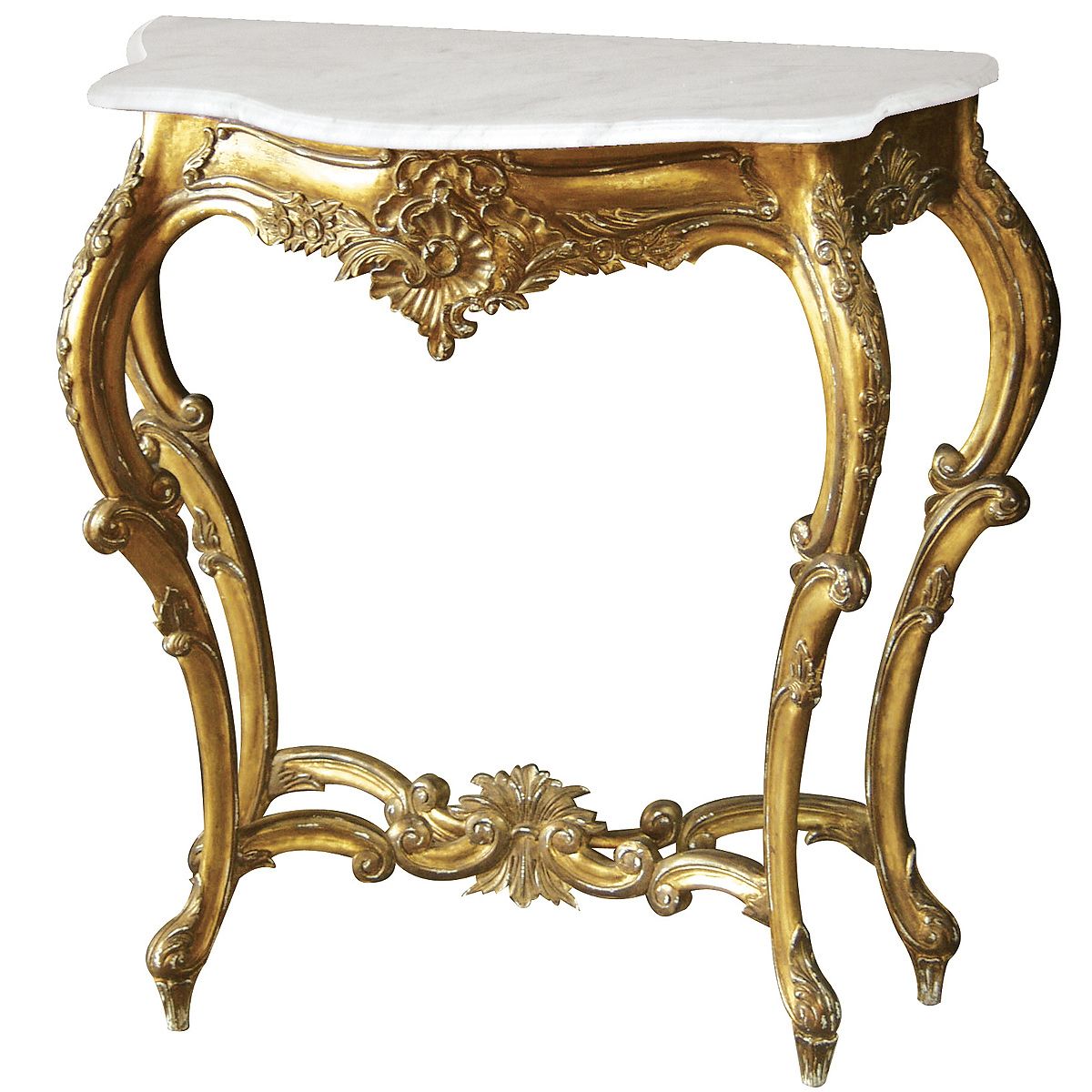 Versailles Gold Console Table Small, French Bedroom Company With Regard To Antique Blue Gold Console Tables (View 5 of 20)