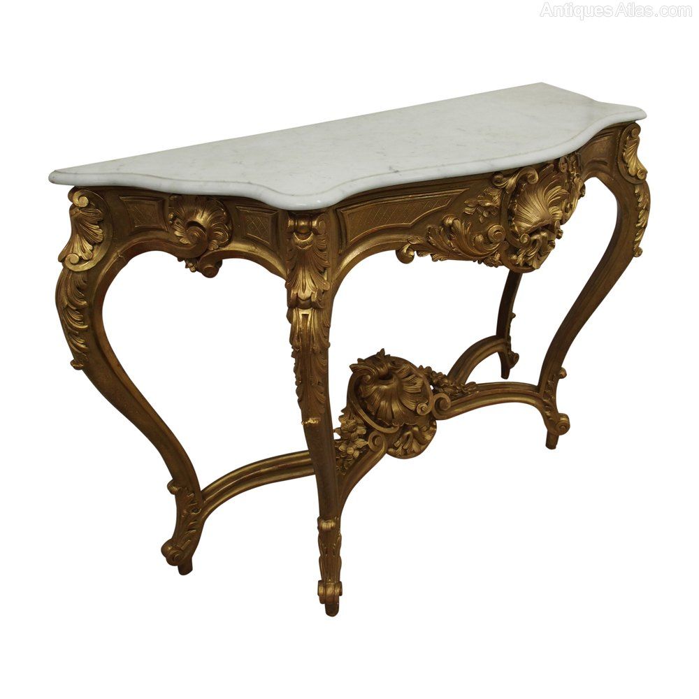 Victorian Marble Top Console Table – Antiques Atlas With Marble Console Tables (View 12 of 20)