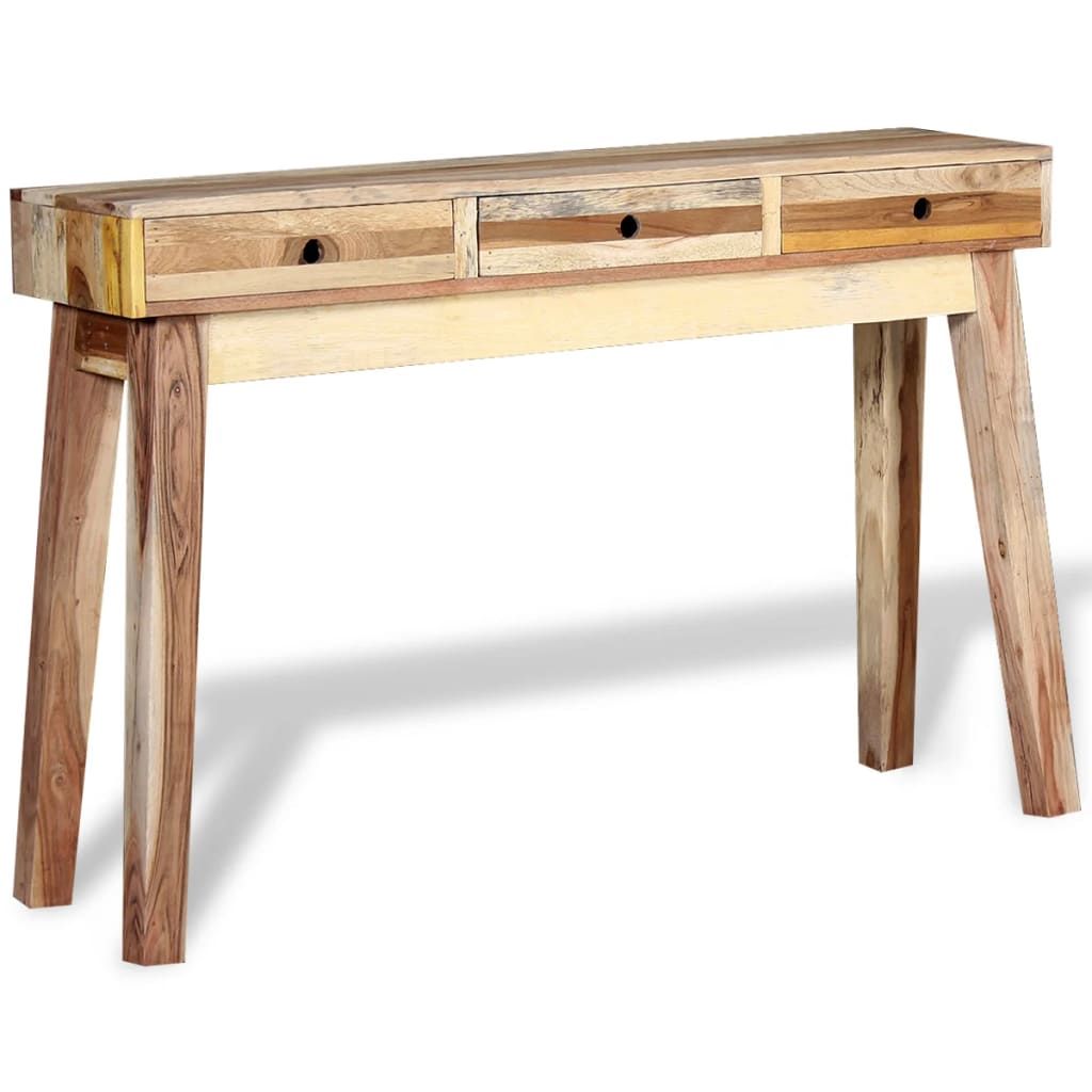 Vidaxl Console Table Solid Reclaimed Wood | Vidaxl.co.uk Pertaining To Reclaimed Wood Console Tables (Photo 16 of 20)
