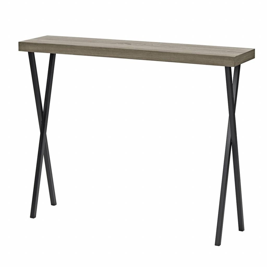 Vienna – Console Table – Oak Style Veneer – Lightbox In Metal And Oak Console Tables (Photo 14 of 20)