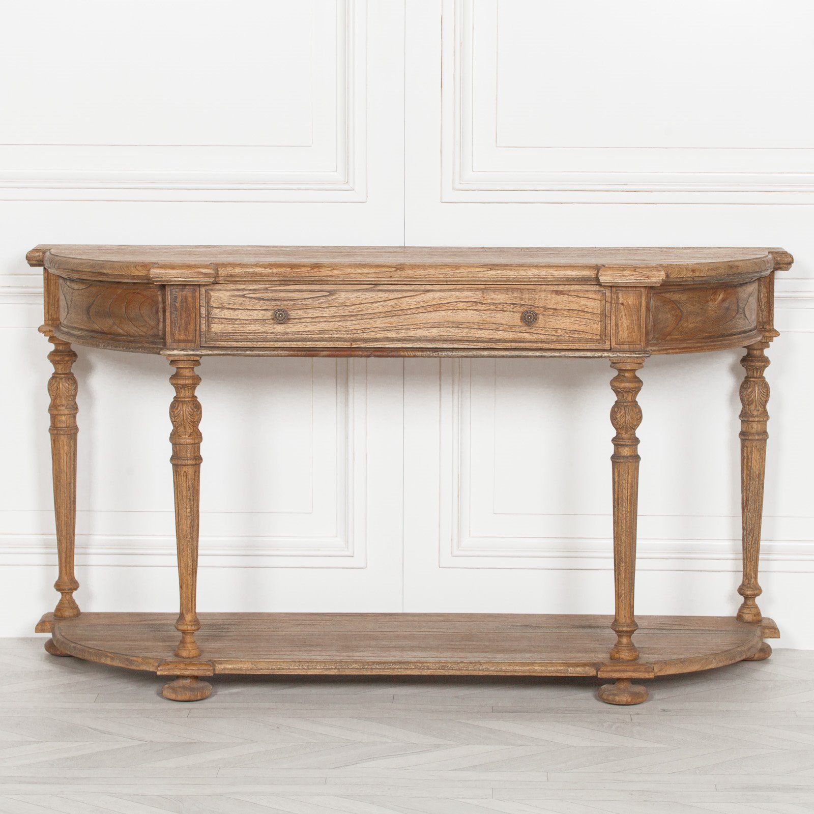Vintage Cedar Wood Console Table With Wood Console Tables (View 13 of 20)