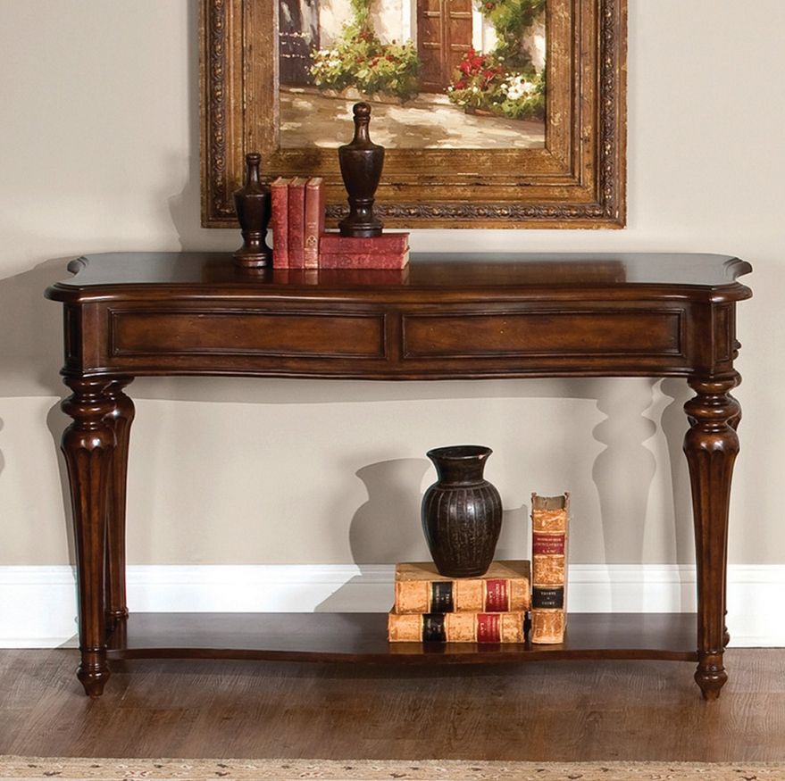 Vintage Cherry Console Sofa Table | Liberty Furniture Regarding Heartwood Cherry Wood Console Tables (View 20 of 20)