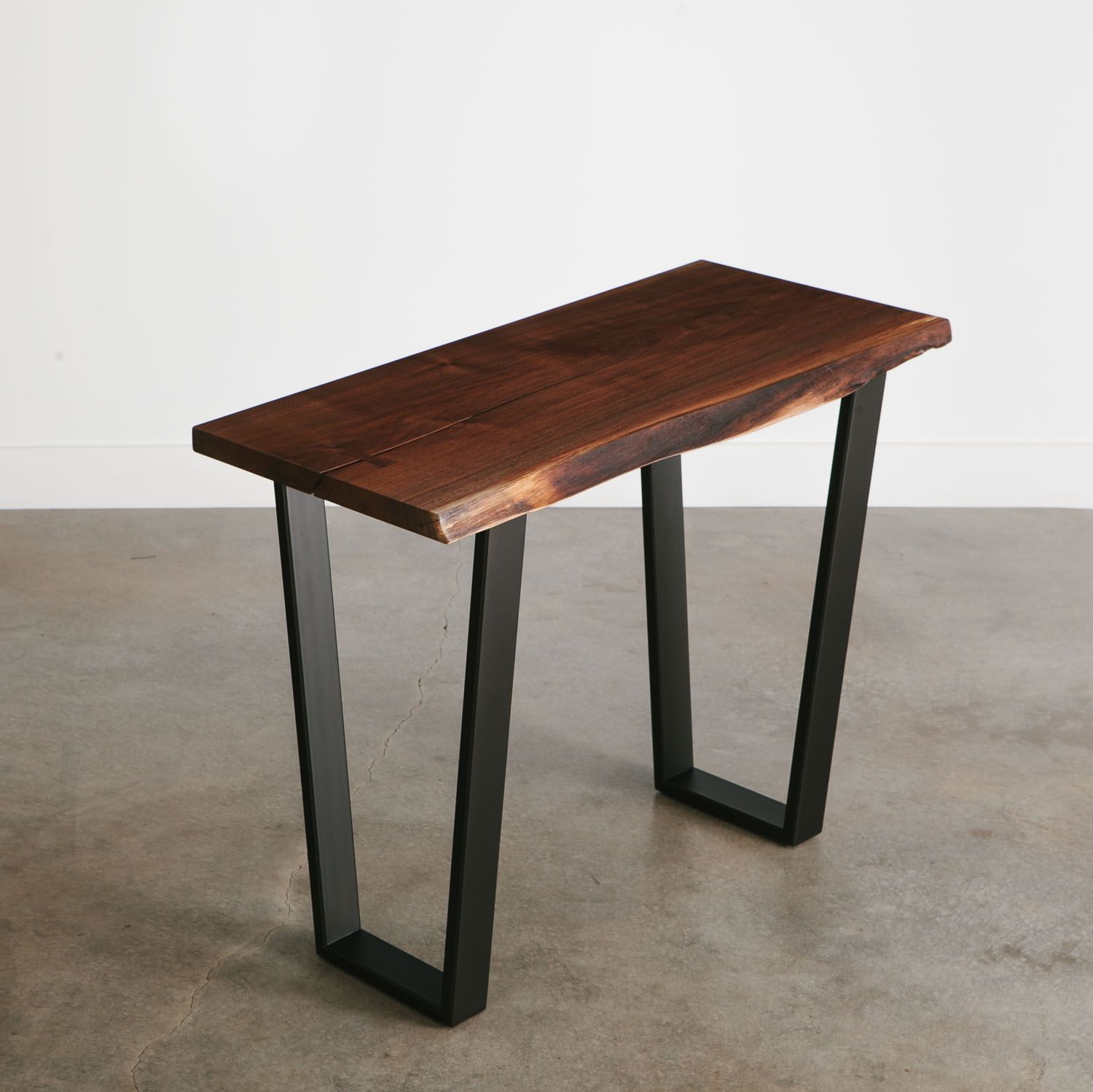 Walnut Console Table No. 204 | Elko Hardwoods | Modern With Oxidized Console Tables (Photo 5 of 20)