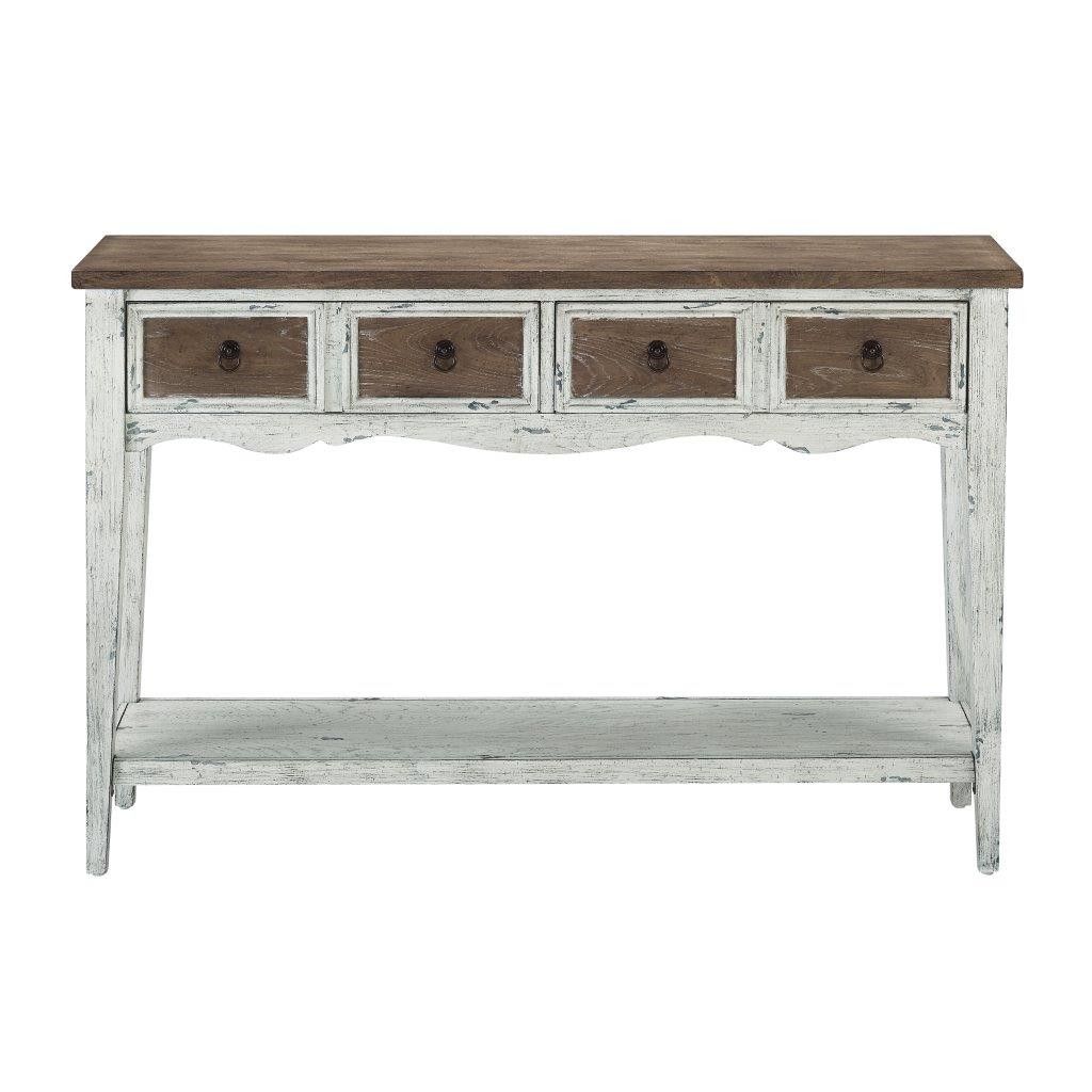 Weathered 2 Tone 2 Drawer Console Table – 1stopbedrooms. For 2 Drawer Console Tables (Photo 8 of 20)