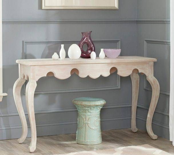 White Distressed Wood Table You Must Have In Home | Home Pertaining To Square Weathered White Wood Console Tables (Photo 8 of 20)
