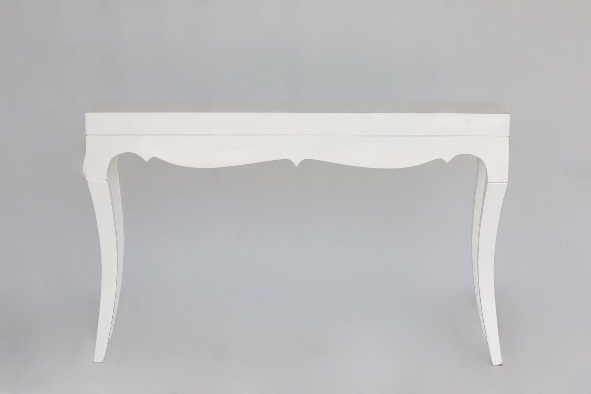 White Gloss Console Table – Fresh Event Hire Inside Gloss White Steel Console Tables (Photo 15 of 20)