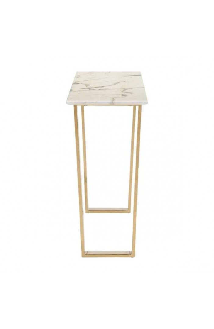 White Marble Gold Console Table | Modern Furniture With White Marble Gold Metal Console Tables (Photo 15 of 20)
