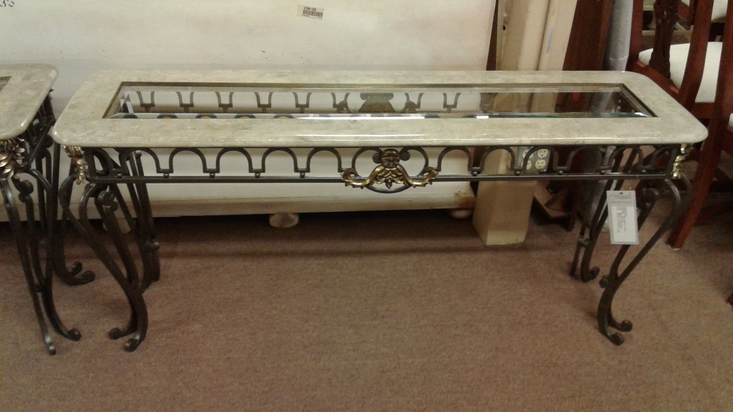 Wrought Iron Console Table | Delmarva Furniture Consignment Regarding Wrought Iron Console Tables (View 17 of 20)