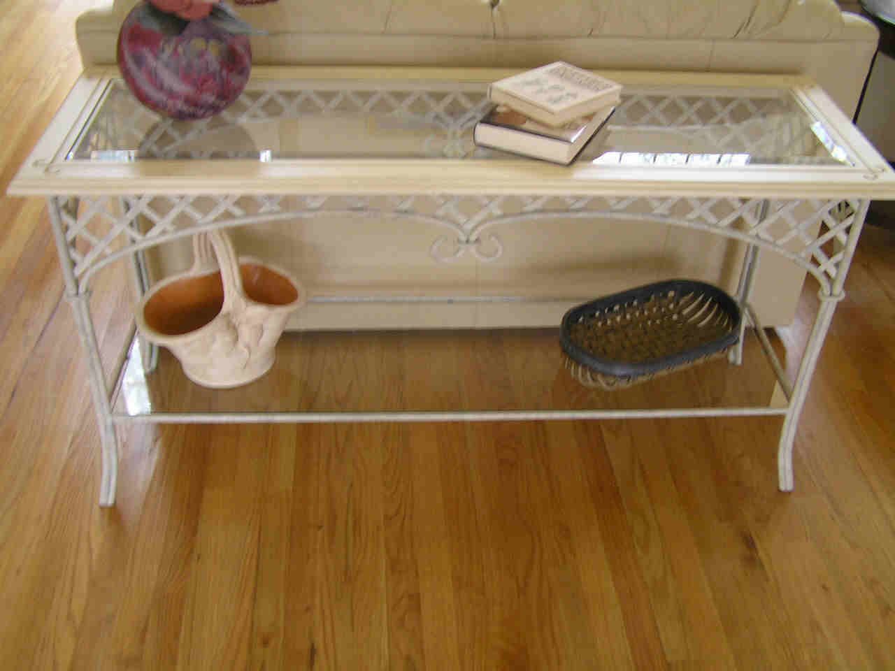 Wrought Iron Sofa Table – Homesfeed Intended For Marble And White Console Tables (View 11 of 20)
