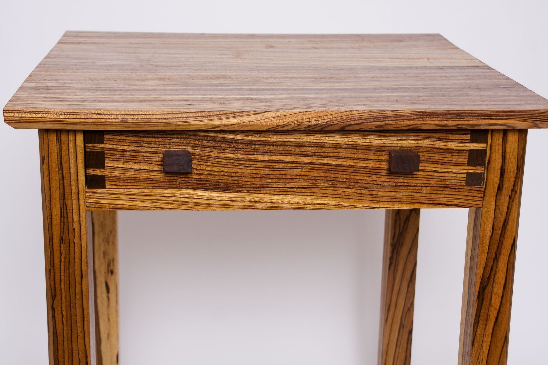 Zebra Wood Side Table | Zebra Wood, Side Table Wood, Wood Throughout Wood Veneer Console Tables (View 2 of 20)