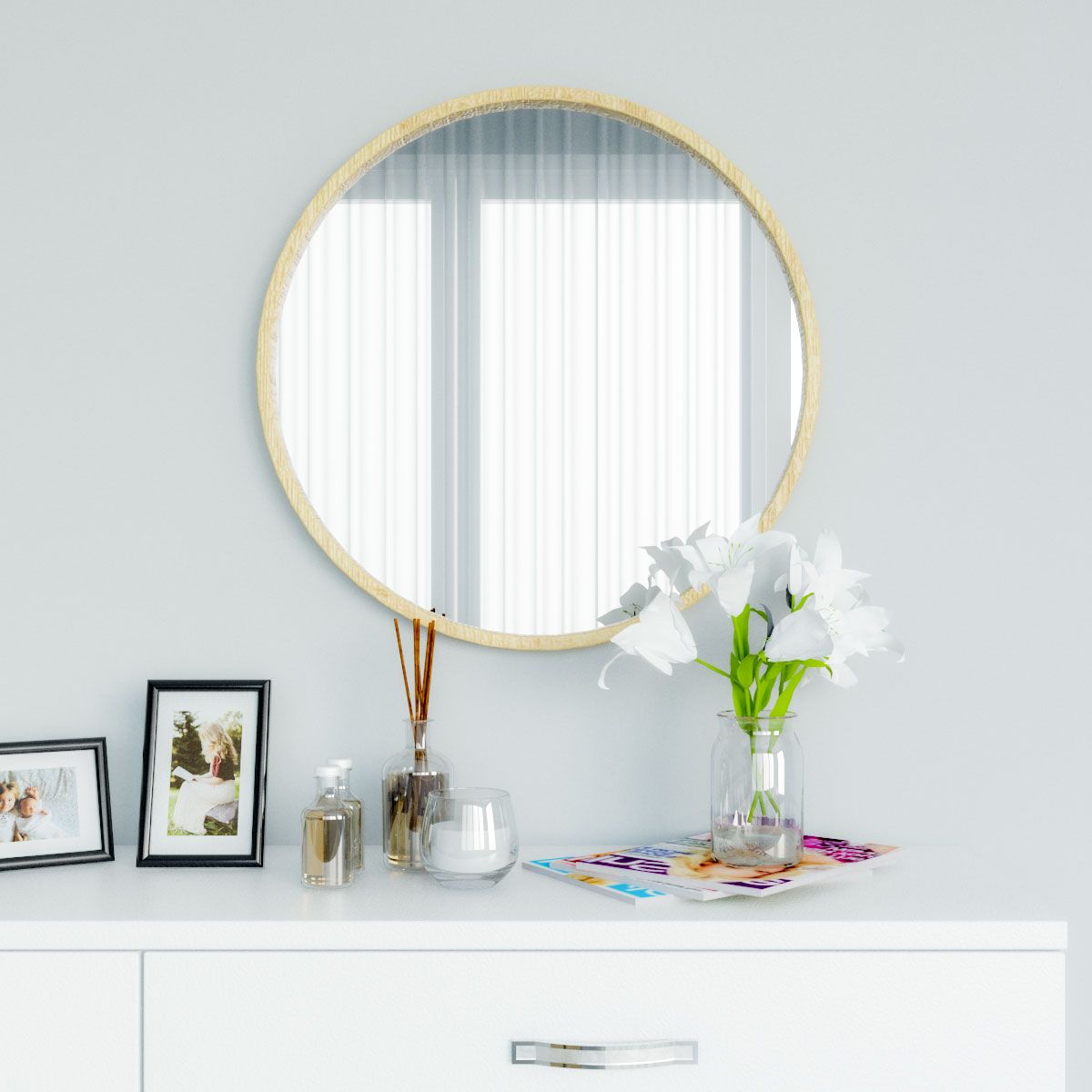 10 Best Round Wall Mirror In 2020 – Roomdsign With Round Grid Wall Mirrors (View 9 of 15)