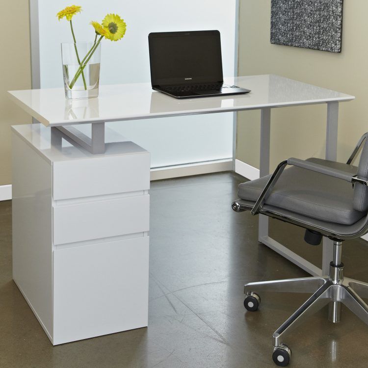 20 Beautiful White Desk Designs For Your Office With White Modern Nested Office Desks (Photo 3 of 15)